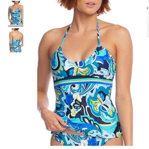 TRINA TURK Ipanema Halter Tankini Top